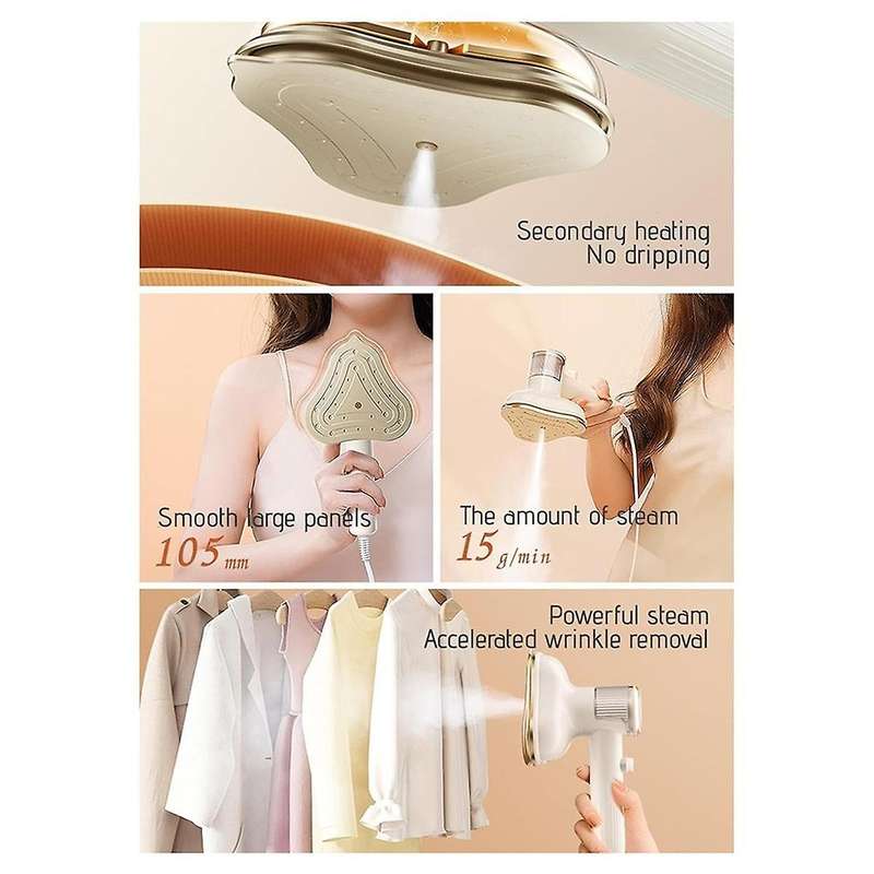 Portable Mini Ironing Machine - 180Rotatable Handheld Steam Iron, Foldable Travel Garment for Fabric