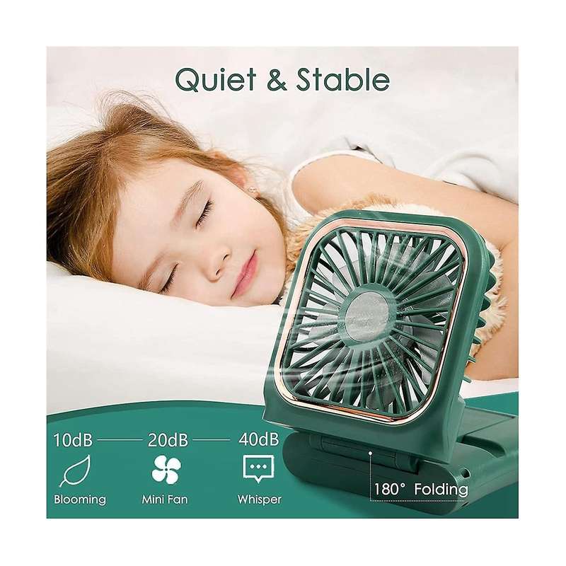 Portable Mini Fan, 3000mah Battery Operated Fan, 3 Speeds Rechargeable Fan, Phone Bracket & Power B