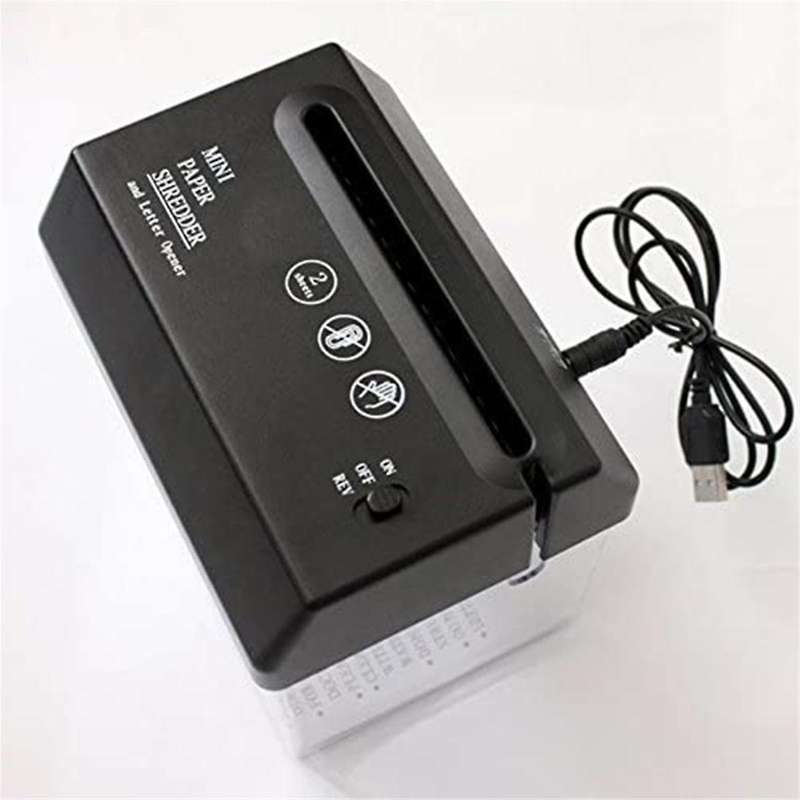 Portable Mini Paper Electric USB Battery Operated Documents Paper Cutting Tool for Home Office