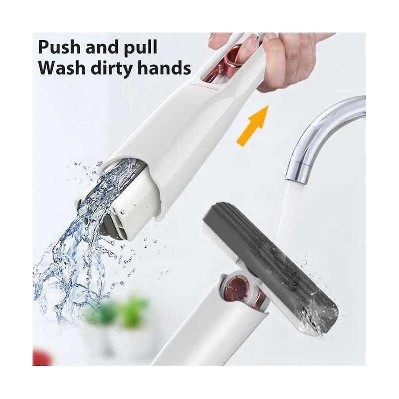 Portable Mini Mop, Shirln Portable Self-squeeze Mini Mop, Mini Portable Mop Hand Free Squeeze Mop