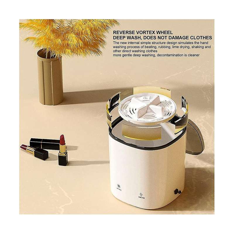 Portable Mini Washing Machine Blue Light Washing Machine Ultrasonic Turbo Washing Tub Centrifugal W