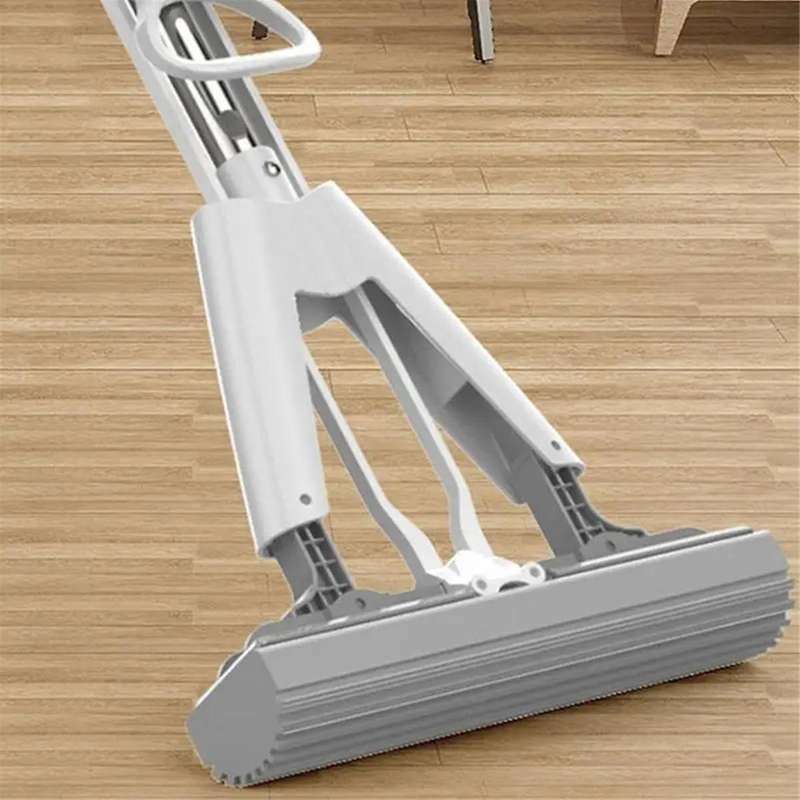 Portable Mini Mop Self-Squeeze Sponge Roller Mop Super Absorbent Roller Mop Wet and Dry Cleaning Too