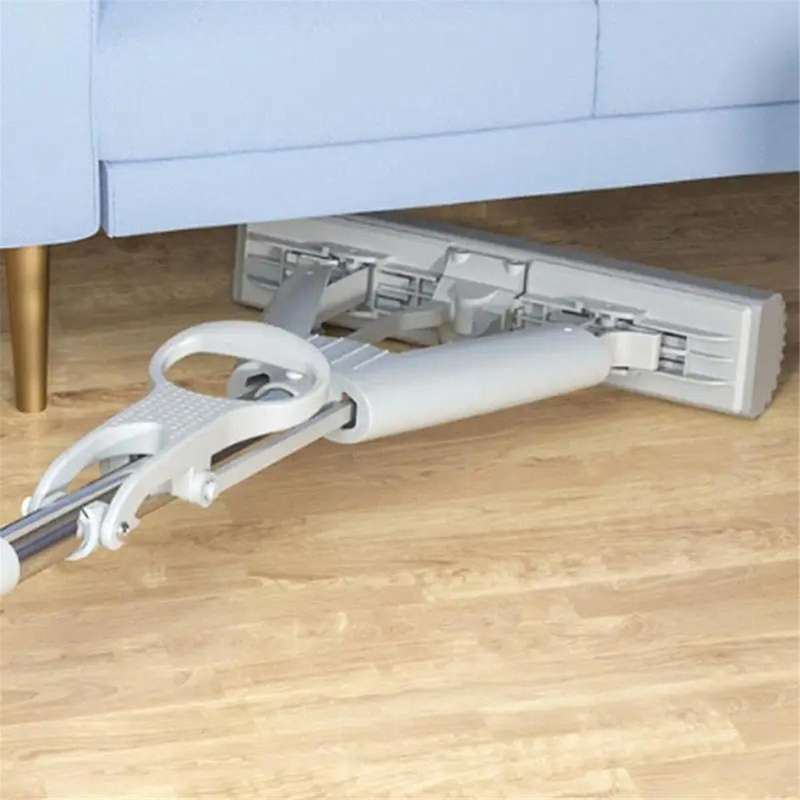 Portable Mini Mop Self-Squeeze Sponge Roller Mop Super Absorbent Roller Mop Wet and Dry Cleaning Too