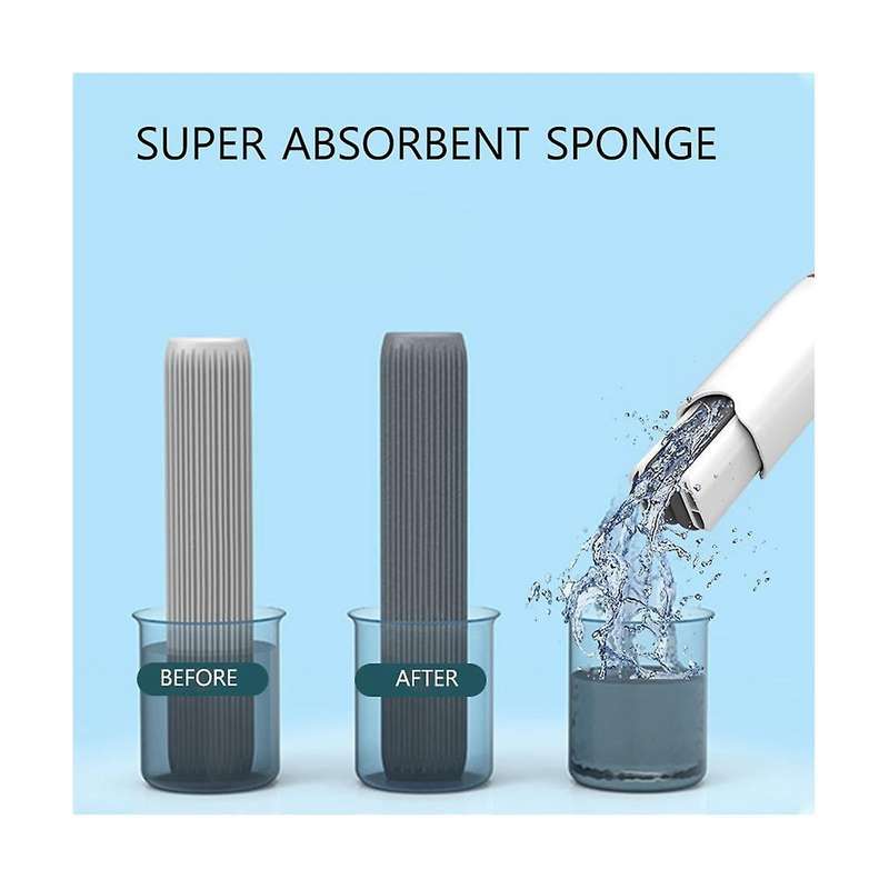 Portable Mini Squeeze 1xmop Desk with 2xsponge Cleaner Glass Sponge Cleaner Mop Household Home Kitc