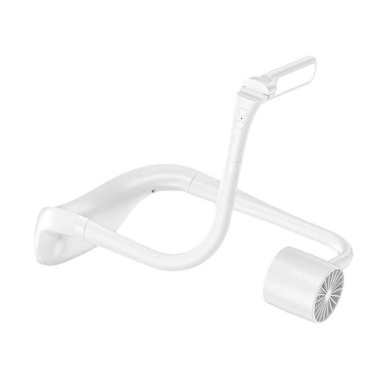 Portable Neck Fan Night Run Personal Fan with Light 4000mah Neck Fans Portable Rechargeable