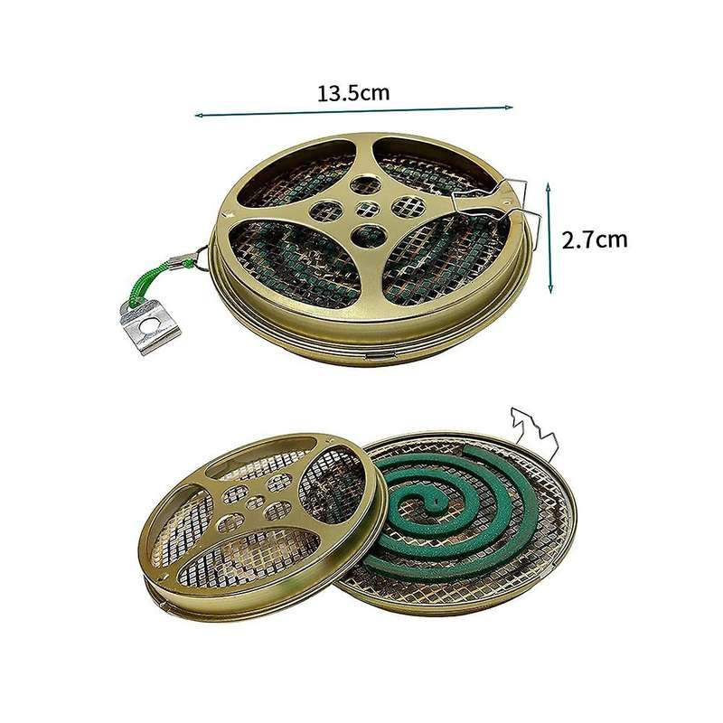 Portable Mosquito Coil Holder-Mosquito Coil & Incense Burner for Outdoor Use,Pool Side,Patio,Deck,Ca