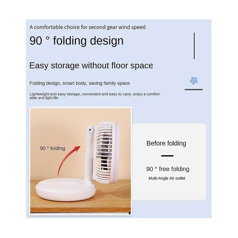 Portable Neck Fan USB Rechargeable Bladeless Fans Electric Fan Silent Neckband Wearable Cooling Fan