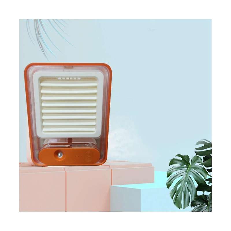 Portable Misting Fan Usb Rechargeable Water Misting Fan with Colorful Night Light Desk Fan for Trav