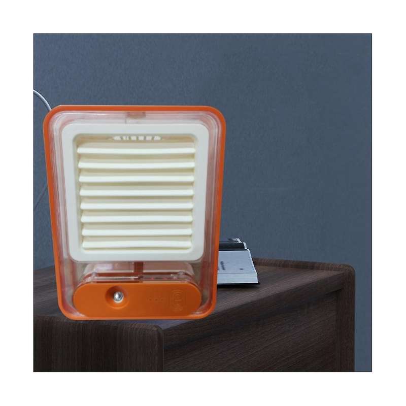 Portable Misting Fan Usb Rechargeable Water Misting Fan with Colorful Night Light Desk Fan for Trav