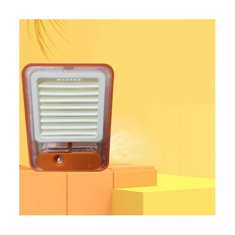 Portable Misting Fan Usb Rechargeable Water Misting Fan with Colorful Night Light Desk Fan for Trav