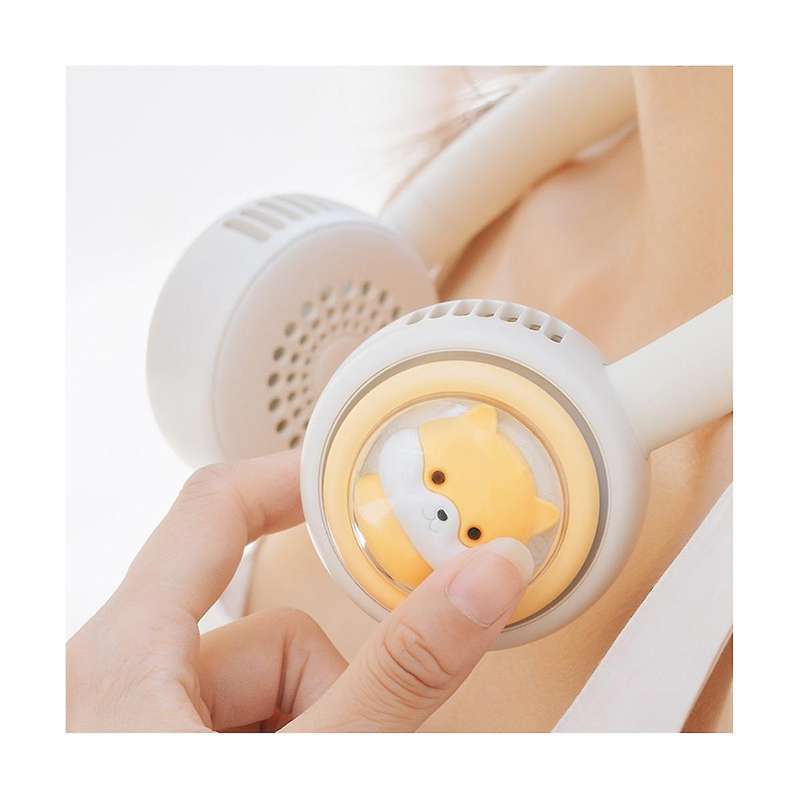 Portable Neck Fan 1800mah Usb Electric Fan Mini Ventilador Cooling Bladeless Silent Neckband Fan Fo