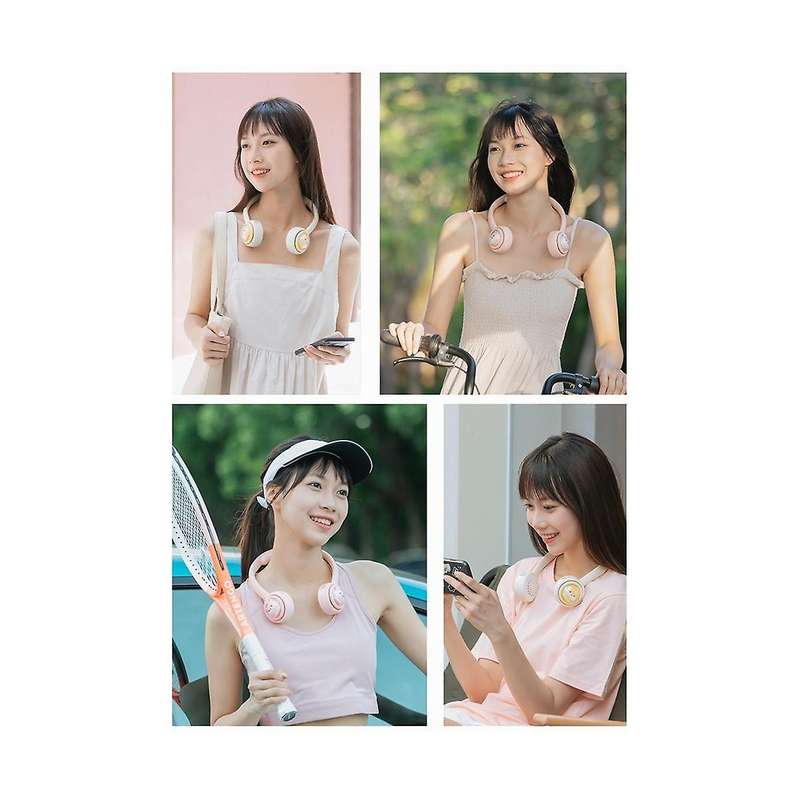 Portable Neck Fan 1800mah Usb Electric Fan Mini Ventilador Cooling Bladeless Silent Neckband Fan Fo