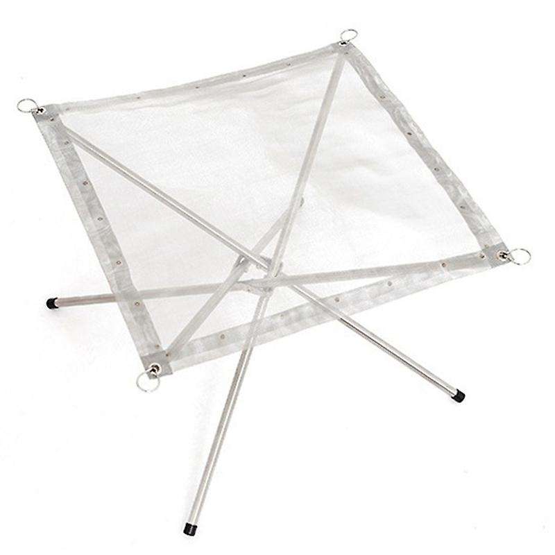 Portable Outdoor Bonfire Campfire Pit Camping Wood Stove Stand Frame Fire Rack Stainless Steel Folda
