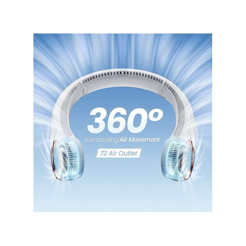 Portable Neck Fan, Rechargeable Portable Mini Fans, 3 Speeds Personal Cooling Fan, Wearable Neck Fa