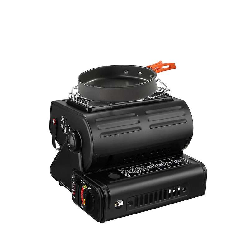 Portable Outdoor Cooker Stove Dual-Use Heater Camping Tent Gas Heater Stove Tent Accessories Roller