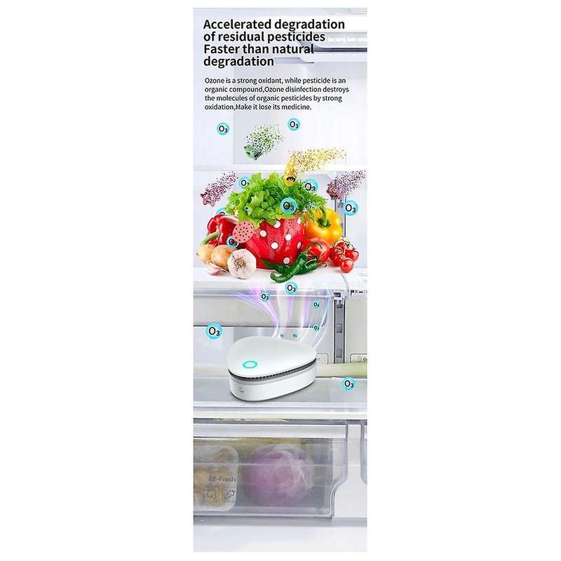 Portable Ozone Generator Sterilizer Air Purifier Ozone Electric Refrigerator Deodorizer for Fridge C