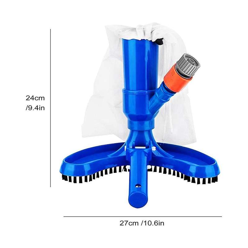 Portable Pool Vacuum for Above Ground Pool with Brushes and Bag, for Spa Hot Tub,inflatable Pools&f