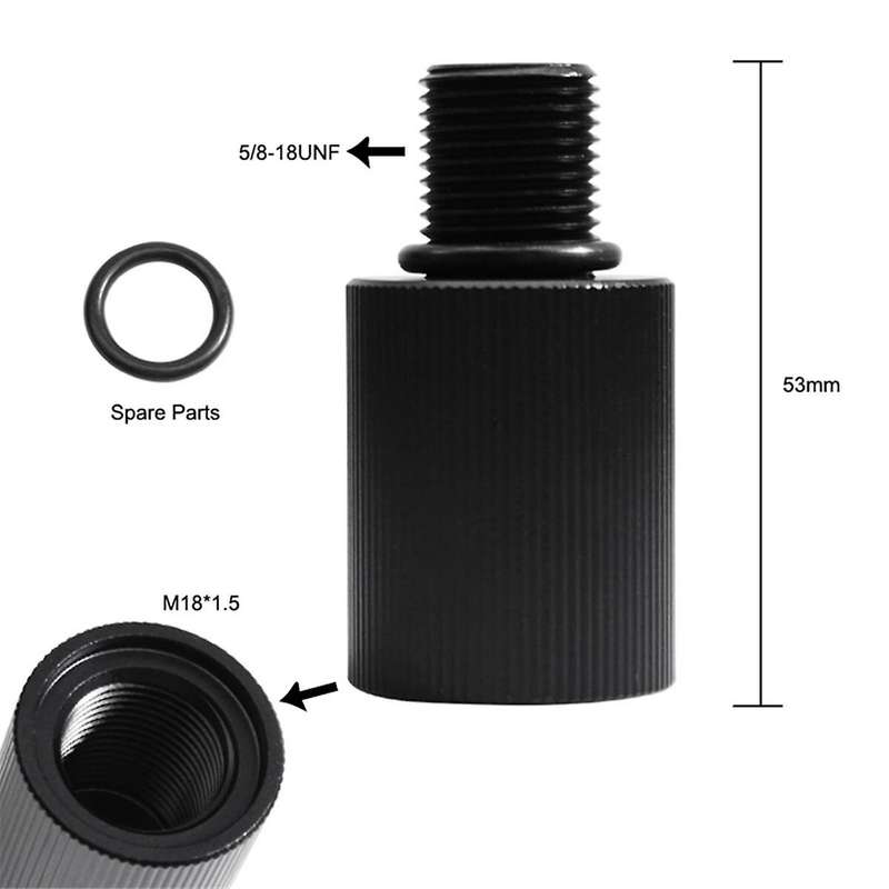 Portable Propane Tank Canister Regulator Adapter M18X1.5 to 5/8-18UNF Thread for Heaters, Burner, Co