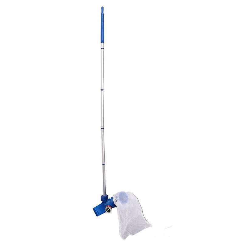 Portable Pool Vacuum Jet Underwater Cleaner Set with Brush & Pole, Attach to Garden Hose