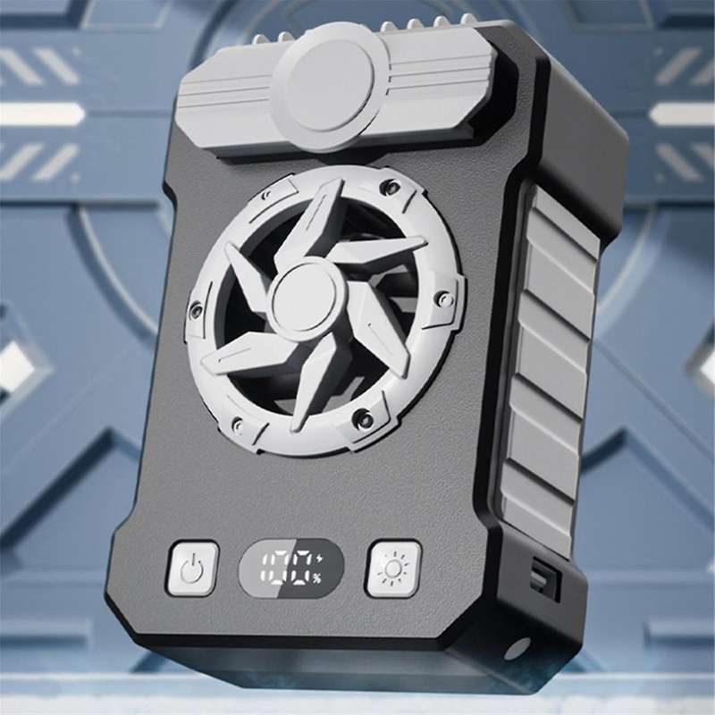 Portable Rechargeable 10000mAh Fan with 5 Speeds and Powerful Airflow Suitable for Outdoor Use, Work