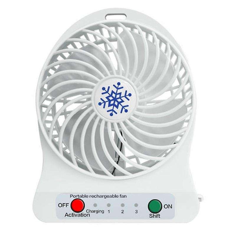 Portable Rechargeable Mini Fan Cooler Mini Desk Fan Usb Cooling Rechargeable Handheld Fans White