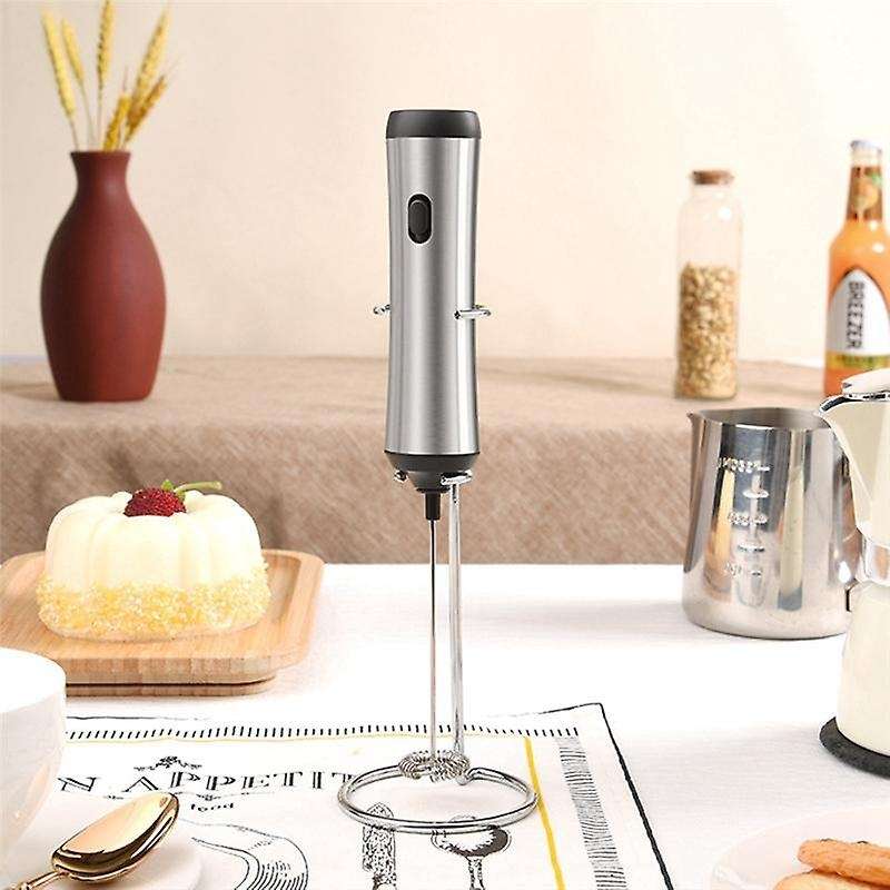 Portable Rechargeable Electric Foam Maker Handheld Foamer High Speeds Drink Mixer Coffee Frothing W