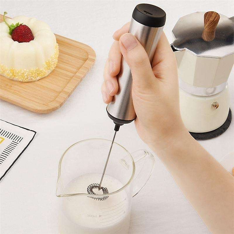 Portable Rechargeable Electric Foam Maker Handheld Foamer High Speeds Drink Mixer Coffee Frothing W