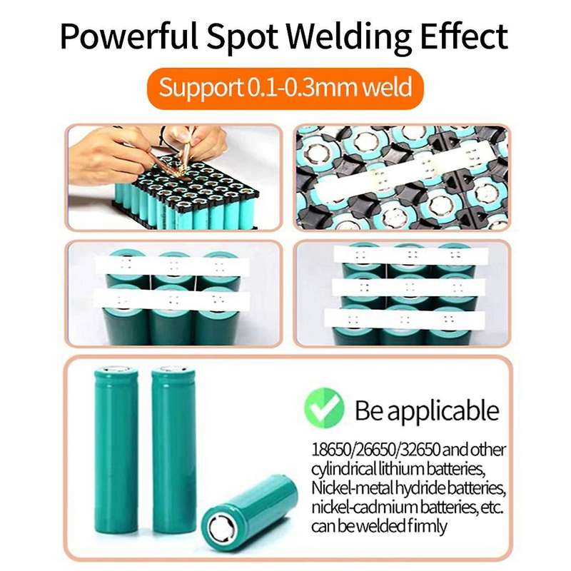 Portable Spot Welder 10000mah Enhanced 99 Gears Adjustable with Lcd Colorful Display Battery Welding