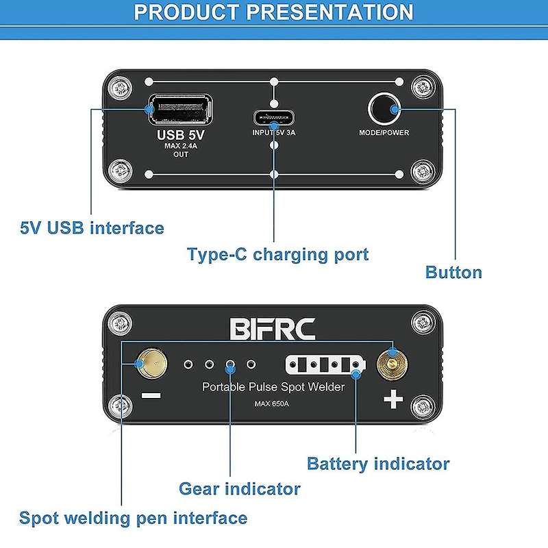 Portable Spot Welder,handheld Portable Diy Spot Welder Mini Spot Welding Machine with Quick Release