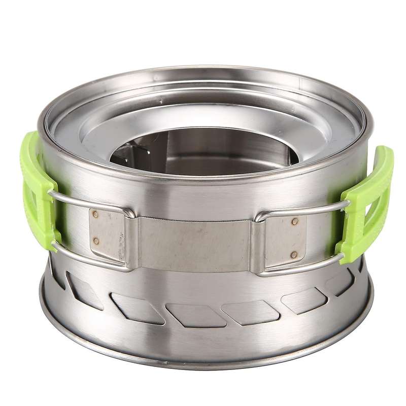 Portable Stainless Steel Folding Wood Stove Alcohol Stove Windproof Stove Outdoor Picnic Stove