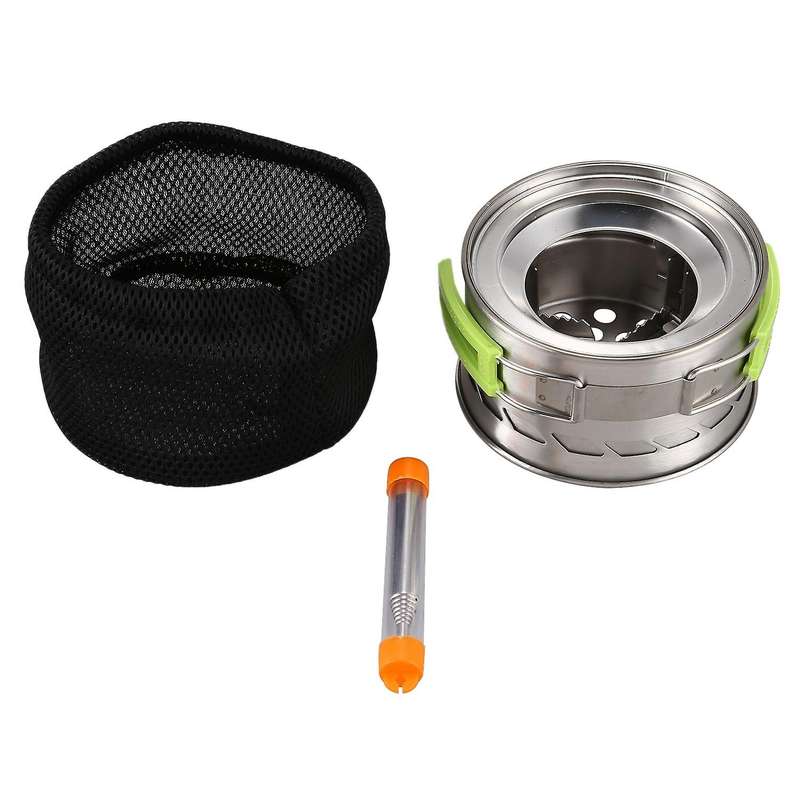 Portable Stainless Steel Folding Wood Stove Alcohol Stove Windproof Stove Outdoor Picnic Stove