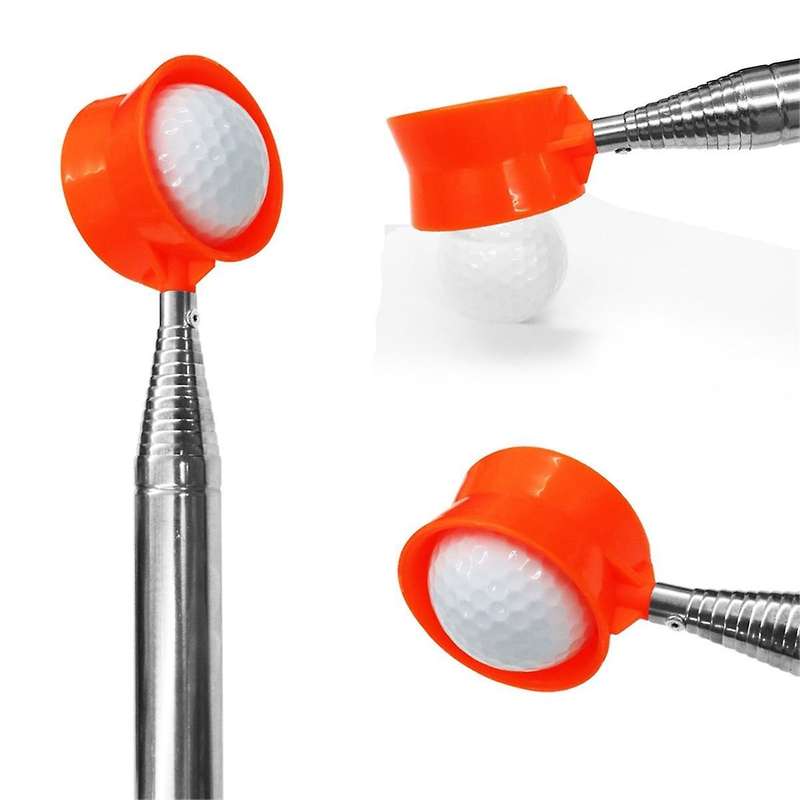 Portable Stainless Steel Non-Slip Handle Retractable Golf Ball Pick-Up Tool