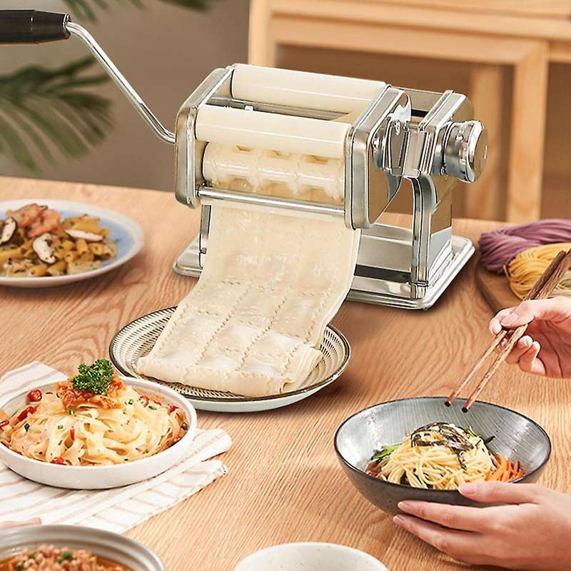 Portable Stainless Steel Craft Polymer Clay Rolling Machine Press Roller Hand Cranked Handmade Press