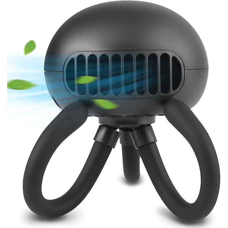 Portable Stroller Fan Bladeless Fan Mini Handheld Fan with Flexible Tripod Clip on Stroller Fan for