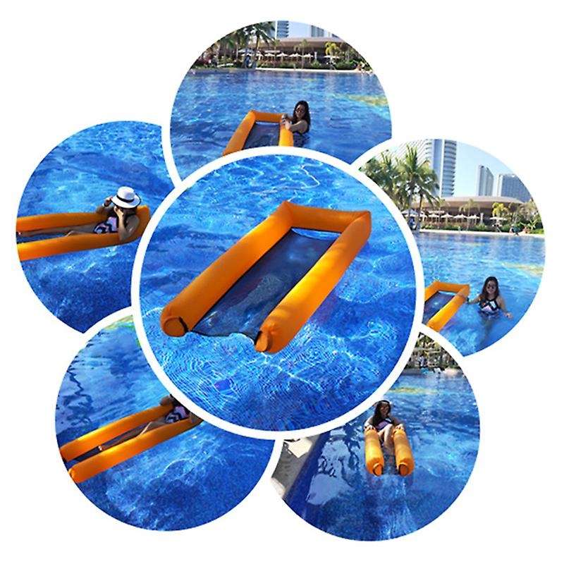 Portable Swimming Inflatable Floating Pool Float Bed Swimming Pool Sea Inflating Recliner Beach Chai
