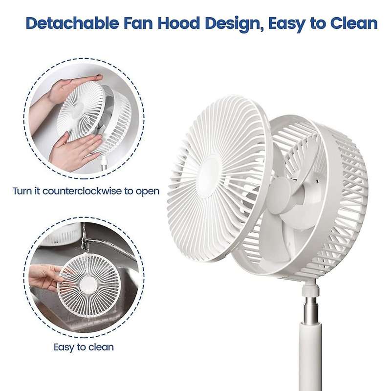 Portable Stroller Fan, Clip Fan with Adjustable Height and 360 Degree Head Rotation for Baby Camping