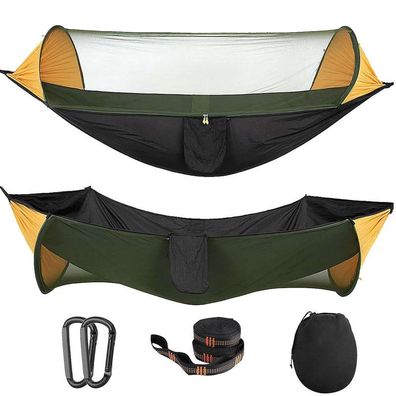 Portable Tent Camping Hammock with Mosquito Net Multi Use Portable Hammock Swing Tent for Hiking Cam