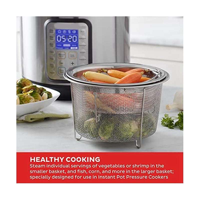 Portable Steamer Kitchen Multi-functional Stainless Steel Fried Noodles Drain Basket Steaming Rack