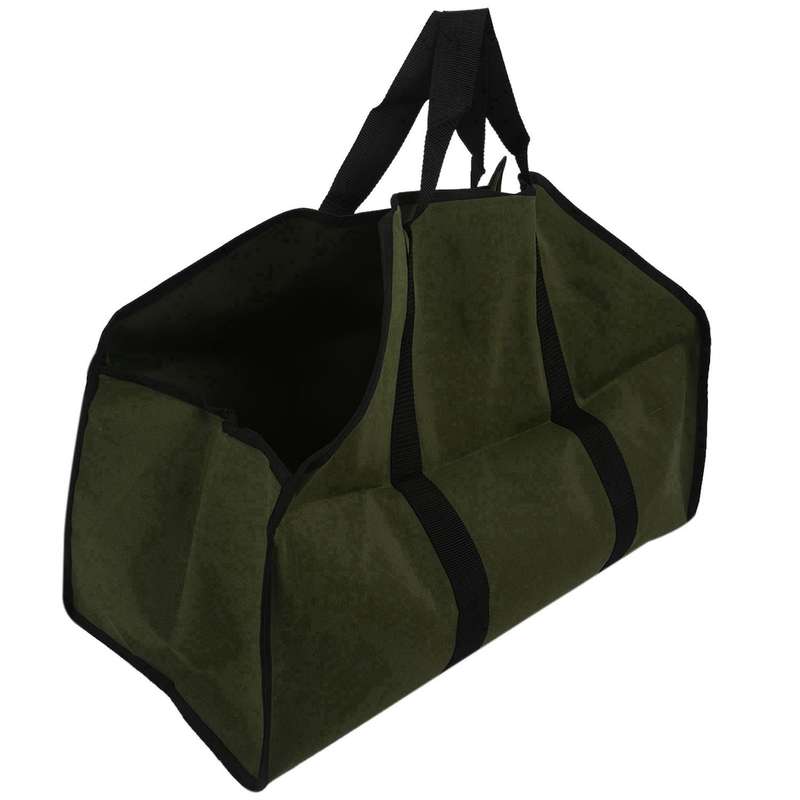 Portable Storage Bag Waterproof Canvas Log Storage Bag Wood Firewood Bag Log Carrier Durable Storage