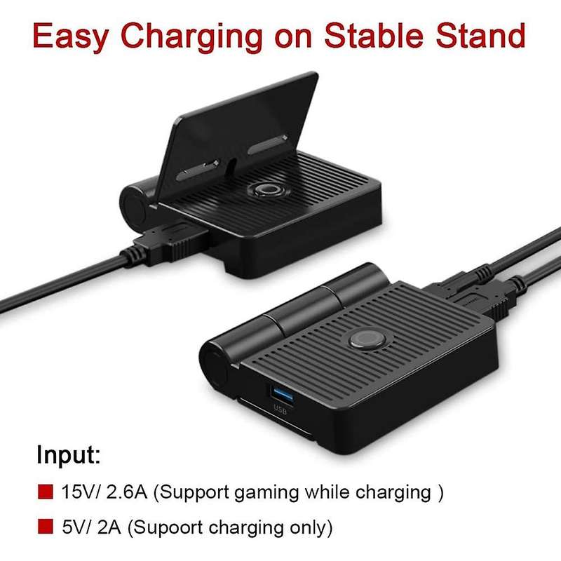 Portable to TV Video Connector Dock Game Console Charger Dock Station Fast Charging Stand for NS
