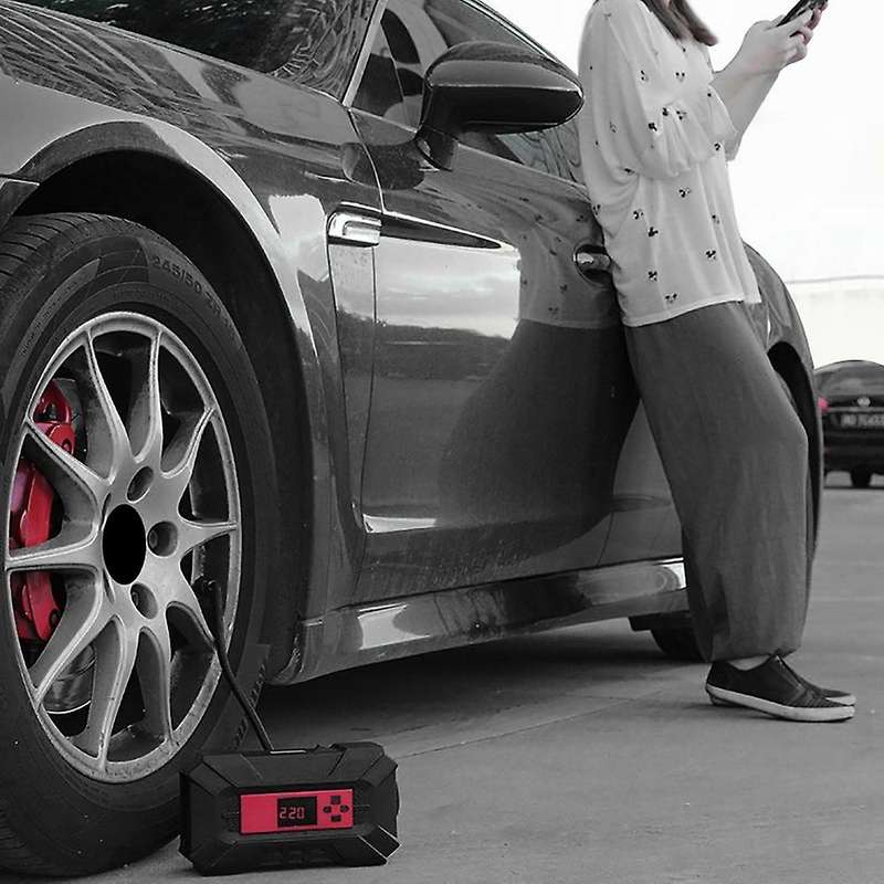 Portable Tire Inflator Air Compressor 12V 150PSI Air Pump for Car with Flashlight Digital Car Tyre P