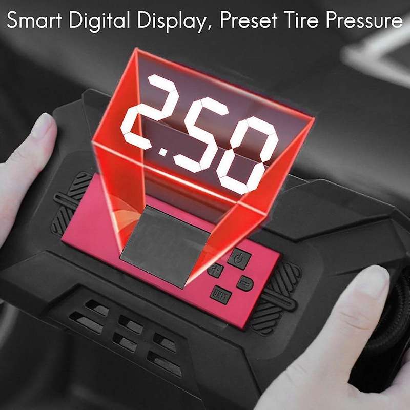 Portable Tire Inflator Air Compressor 12V 150PSI Air Pump for Car with Flashlight Digital Car Tyre P