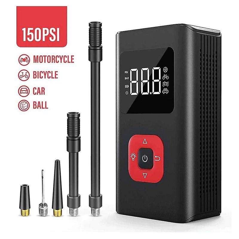 Portable Tire Inflator Car Air Pump Compressor Electric Tire Pressure Tester with Wireless Reverse C