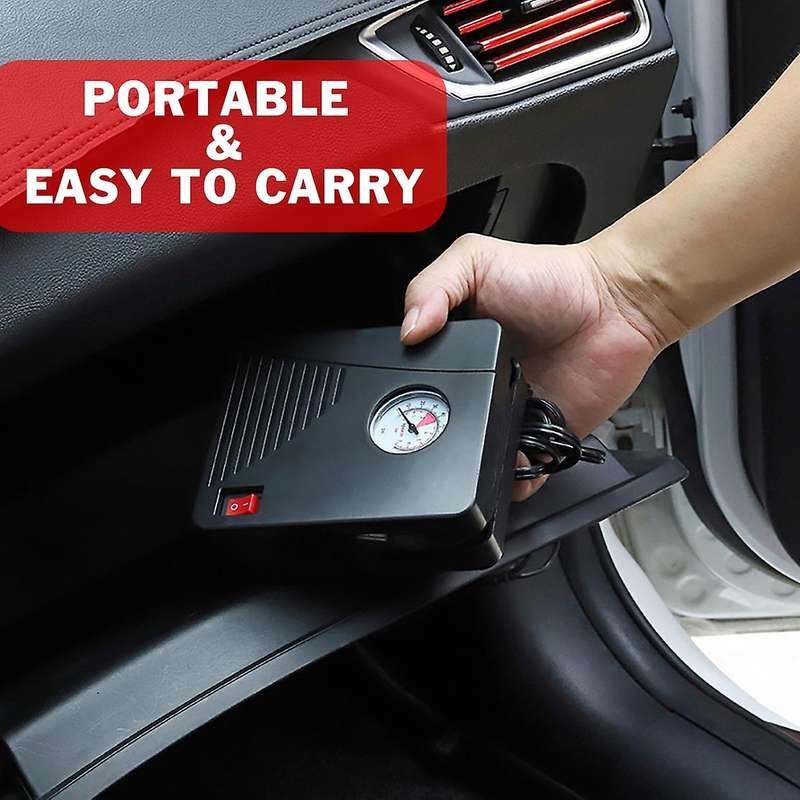 Portable Tire Inflator Compressor Car Pump for Car Tires Motorcycle 100PSI Fast Inflating Tires Inf
