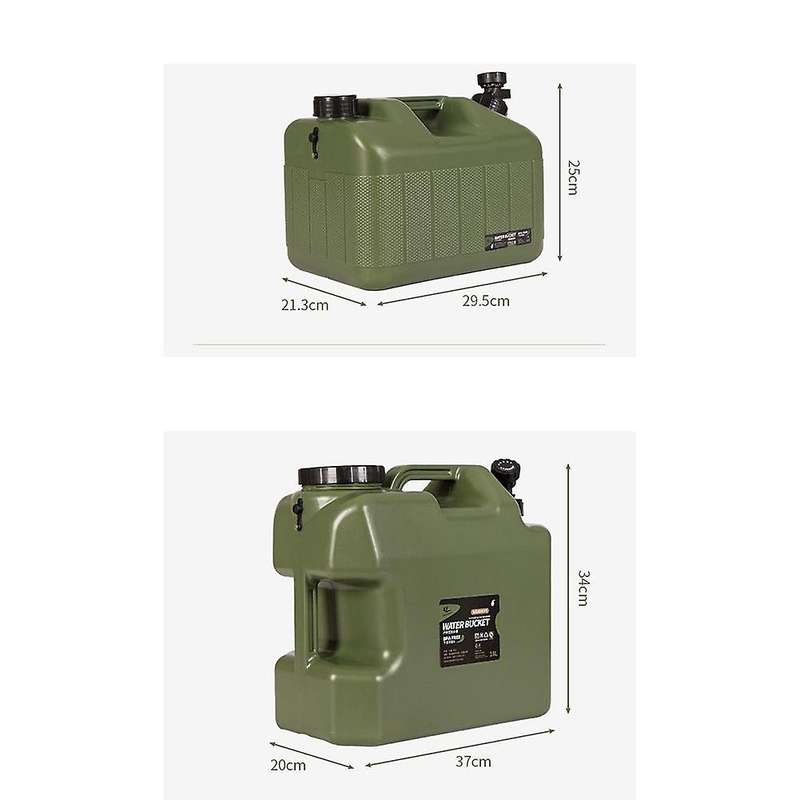 Portable Water Container with Spigot, Water Storage Tank Camp Water Jug for Camping Outdoor Hiking