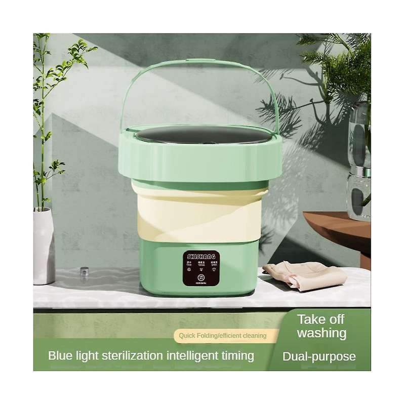 Portable Washing Machine Mini Foldable Washer Dryer Small Elution Bucket Washer for Apartment Dorm