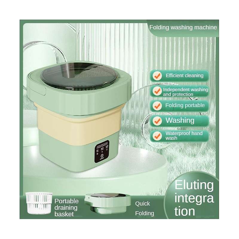 Portable Washing Machine Mini Foldable Washer Dryer Small Elution Bucket Washer for Apartment Dorm