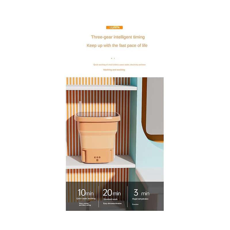Portable Washing Machine Mini Foldable Washer 10l for Washing Small Pieces Clothing for Apartments