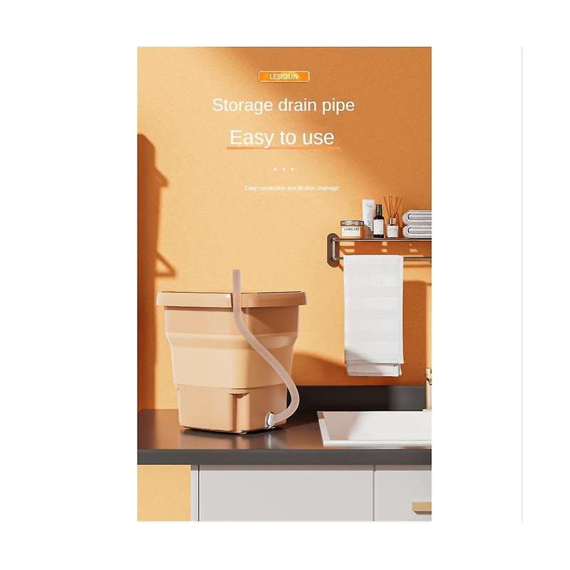 Portable Washing Machine Mini Foldable Washer 10l for Washing Small Pieces Clothing for Apartments