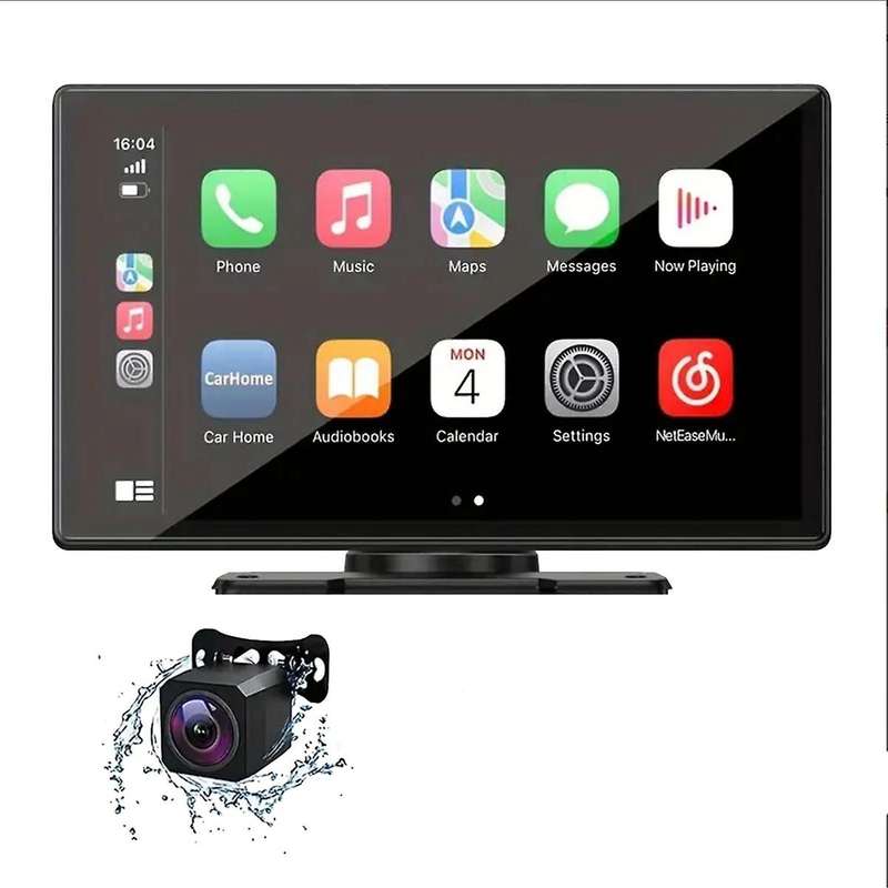 Portable Wireless Carplay Screen for Car,9in Wireless Carplay&Android Auto,DVR,Car Audio Receivers G